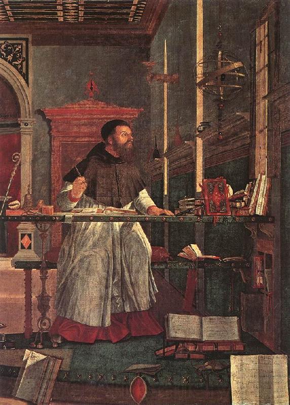CARPACCIO, Vittore Vision of St Augustin (detail) dsf France oil painting art